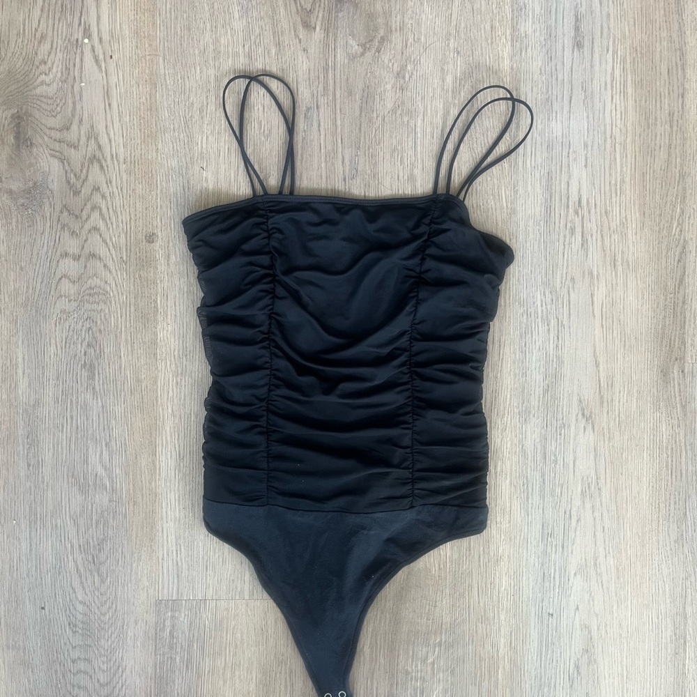 Abercrombie & Fitch Black Mesh Tank Top